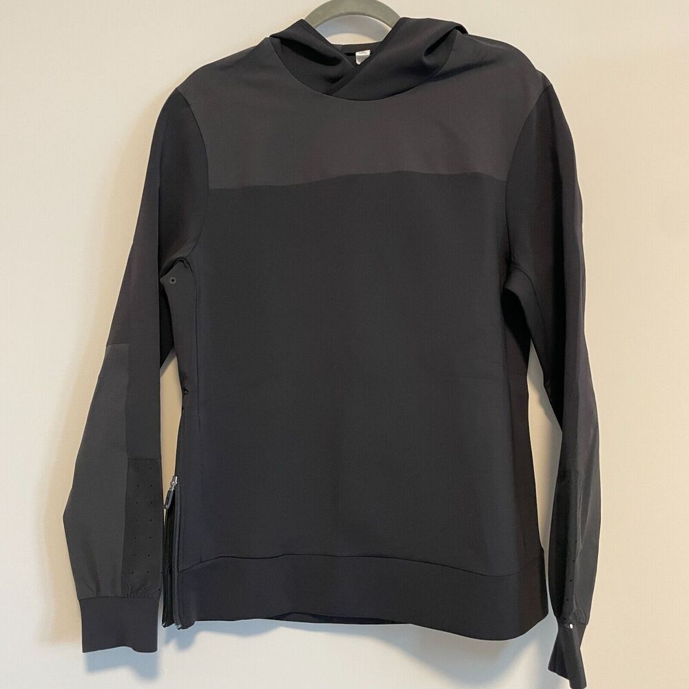 Lululemon Neoprene Black Running Hoodie Side Zip Men's Medium